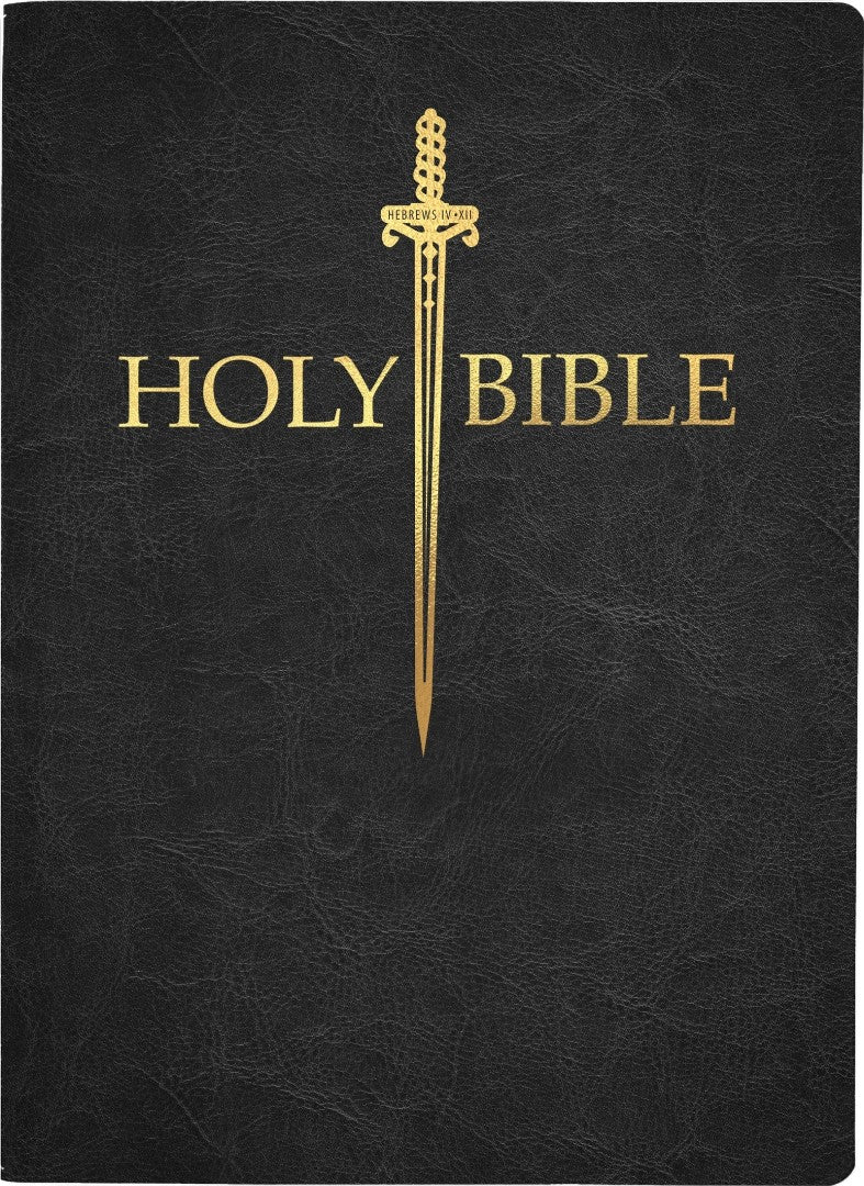 KJV Sword Bible, Large Print, Black Genuine Leather - Re-vived