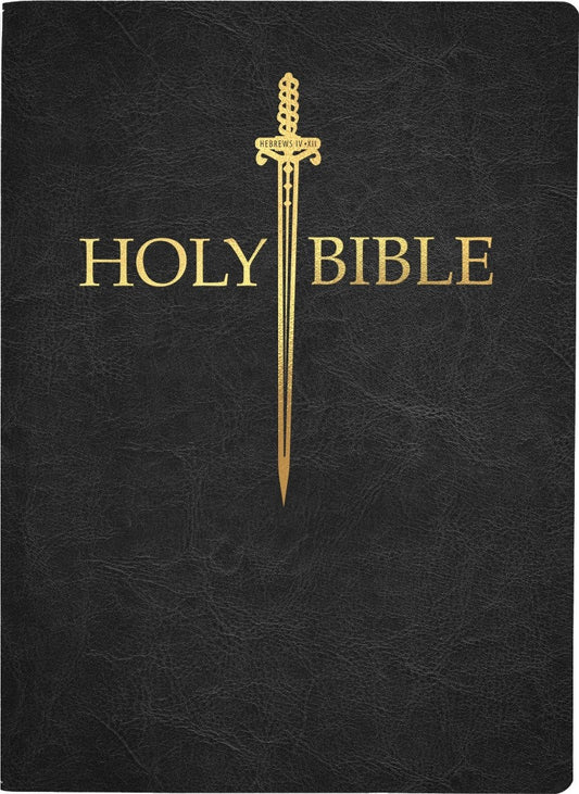 KJV Sword Bible, Large Print, Black Genuine Leather - Re-vived