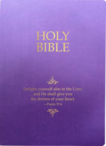 KJV Holy Bible, Delight Yourself In The Lord Life Verse Edit - Re-vived