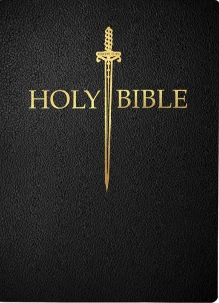KJV Sword Bible, Large Print, Black Bonded Leather - Re-vived