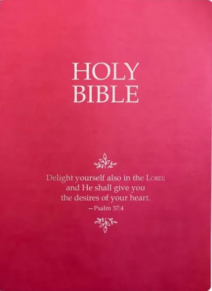 KJV Holy Bible, Delight Yourself In the Lord Life Verse - Re-vived