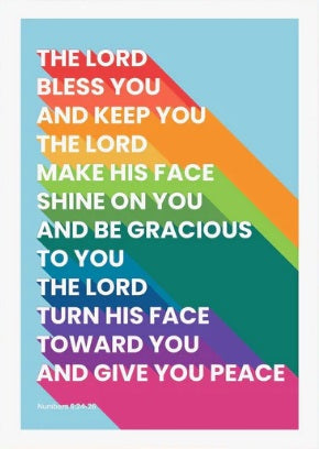 The Lord Bless You And Keep You - Numbers 6 - A3 Print - Re-vived