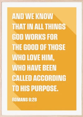 God Works For The Good Of Those Who Love Him - A4 - Re-vived