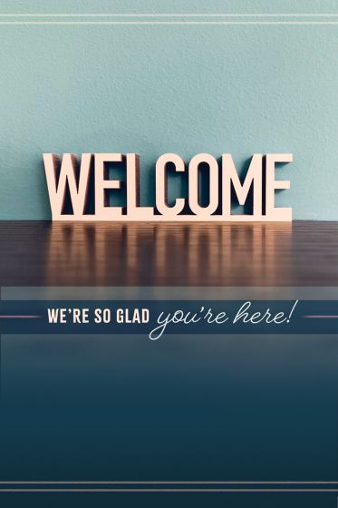 Welcome We're So Glad You're Here! Welcome Folder (12 Pack) - Re-vived