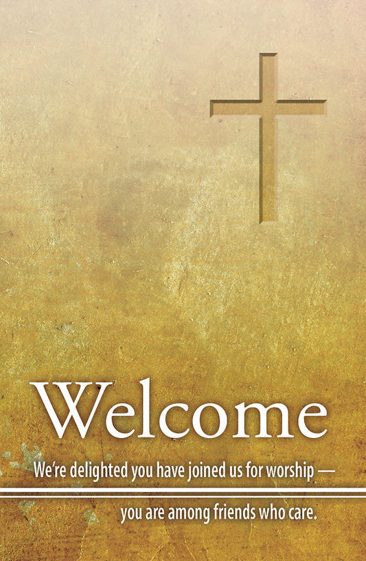 Welcome - Cross Pew Cards -  3"" X 5"" (Pack Of 50) - Re-vived