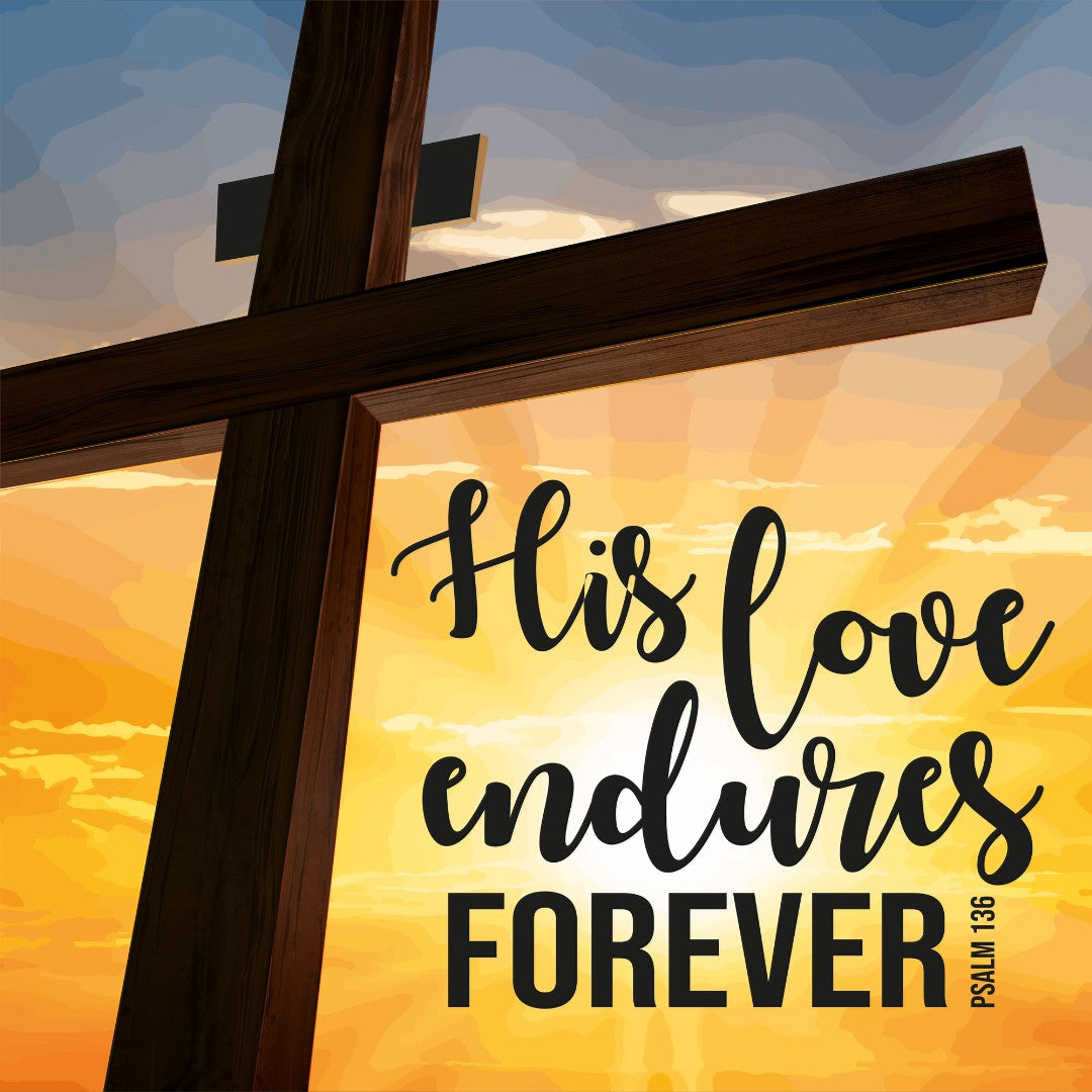 His Love Endures Forever Easter Cards (Pack of 5) - Re-vived