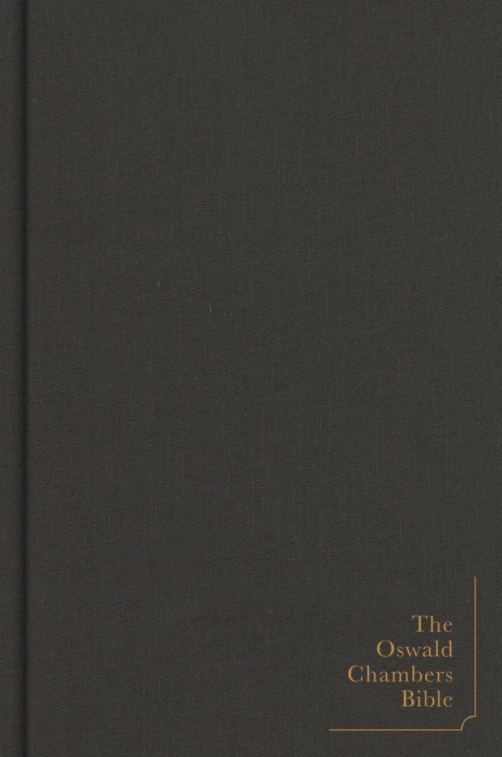 CSB Oswald Chambers Bible, Cloth Over Board - Re-vived