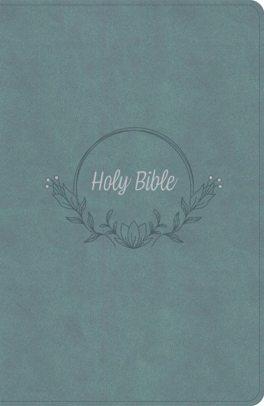 KJV Large Print Personal Size Reference Bible, Earthen Teal - Re-vived