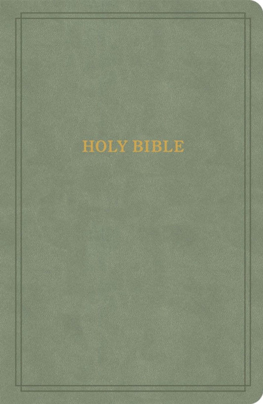 KJV Large Print Personal Size Reference Bible, Sage - Re-vived