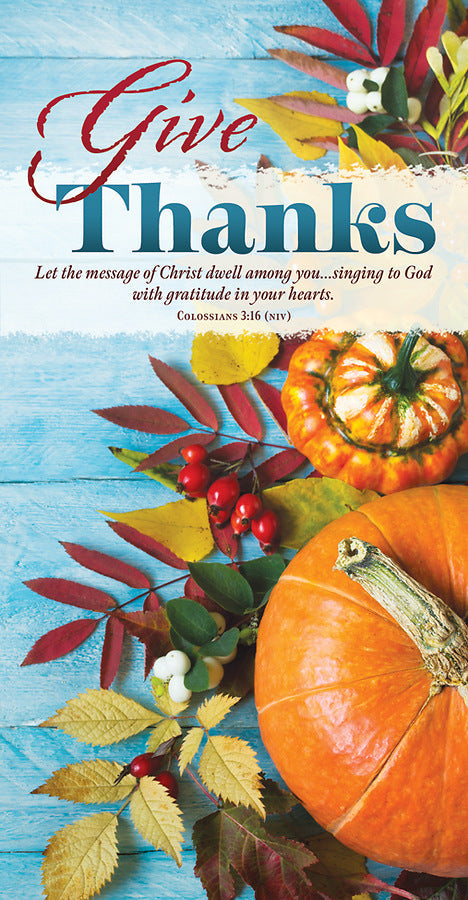 Give Thanks Offering Env - Thanksgiving (Pack Of 100) - Re-vived