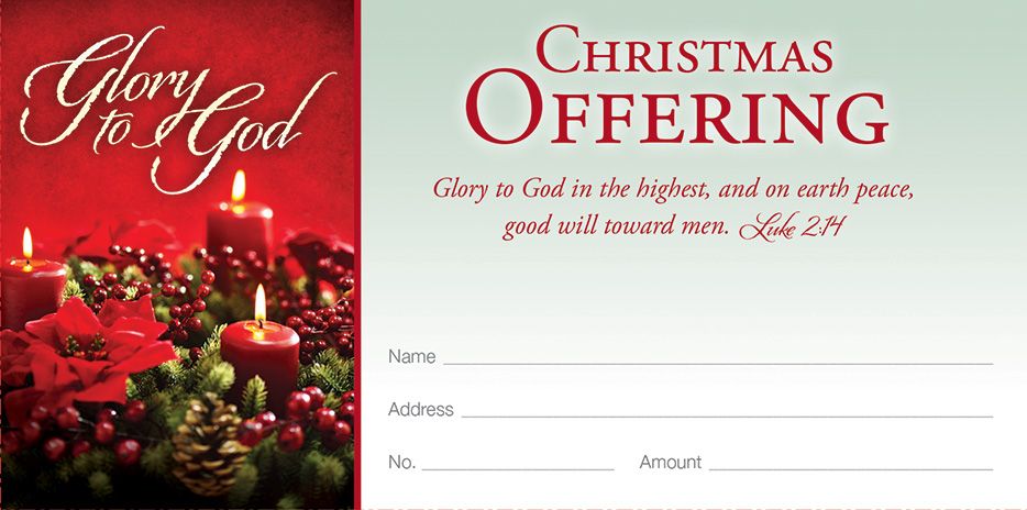 Glory To God In The Highest... Offering Env - (100 Pack) - Re-vived