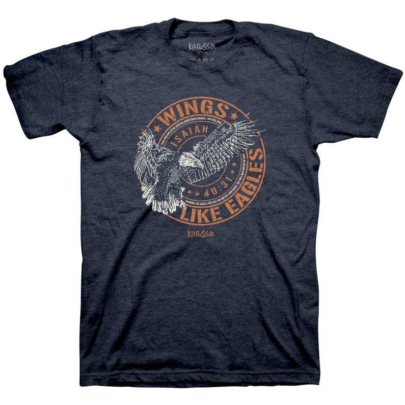 Wings Like Eagles Crest T-Shirt 4XL - Re-vived