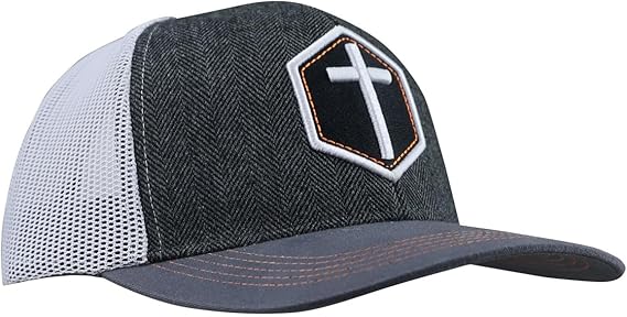 Cap - Cross Grey & White - Re-vived