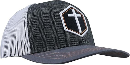 Cap - Cross Grey & White - Re-vived