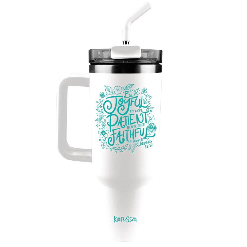 Be Joyful - 40oz Mug with Straw - Re-vived