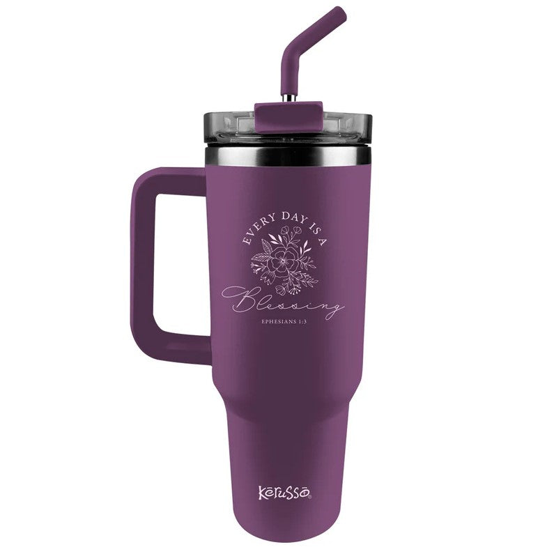 Blessing - 40oz Mug with Straw - Re-vived