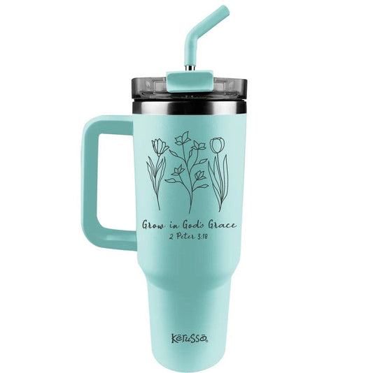 Grow in Grace - 40oz Mug with Straw - Re-vived
