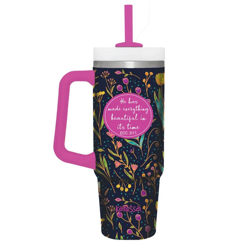 Everything Beautiful - 30oz Mug with Straw - Re-vived