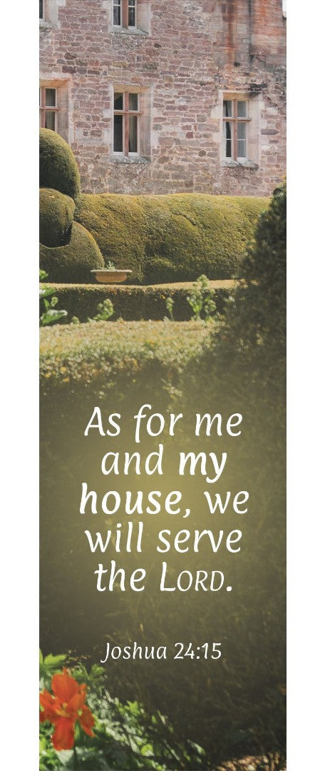 Inspirational Bookmark: As For Me (Package Of 25) - Re-vived
