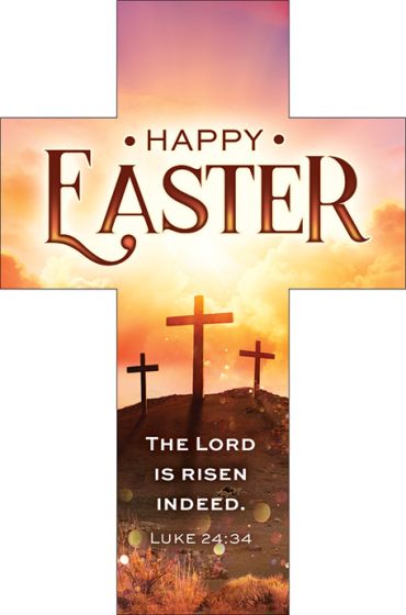 Happy Easter - Bookmark Cross - Re-vived