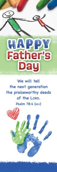 Happy Father's Day - Bookmark (pack of 25) - Re-vived