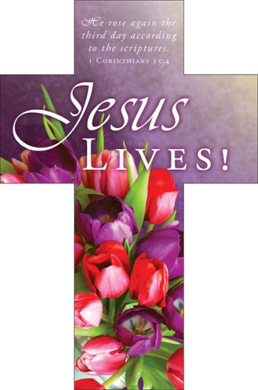 Jesus Lives! - Cross Bookmark (pack of 25) - Re-vived