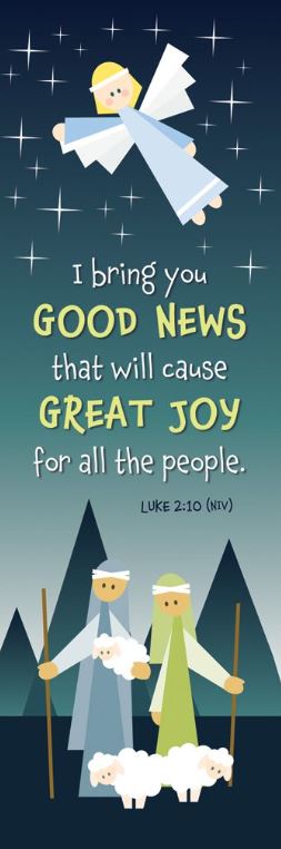 I Bring You Good News Seasonal Bookmark - Re-vived