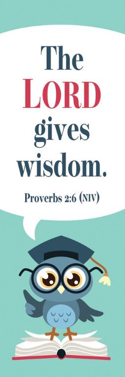 The Lord Gives Wisdom Kids Bookmark - Re-vived