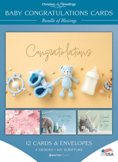 Boxed Cards - Baby Congratulations - Bundle Of Blessings - Re-vived