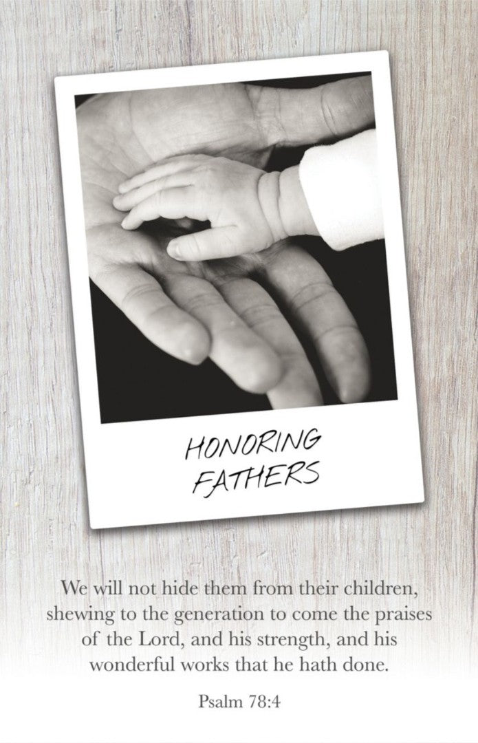 Father's Day Bulletin: Honoring Fathers (Package of 100) - Re-vived