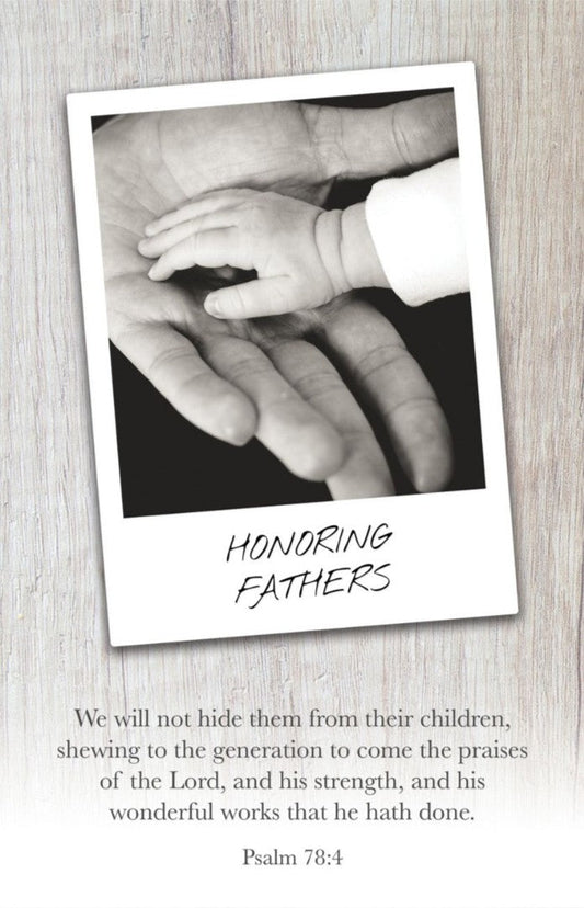 Father's Day Bulletin: Honoring Fathers (Package of 100) - Re-vived
