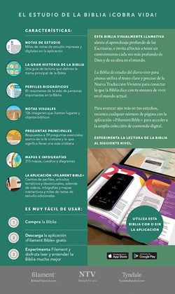 Biblia De Estudio Del Diario Vivir Para JóVenes NTV - Re-vived