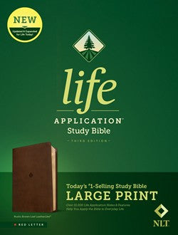 NLT Life Application Study Bible, Third Edition, Large Print - Re-vived