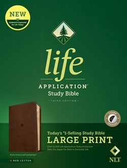 NLT Life Application Study Bible, Third Edition, Large Print - Re-vived