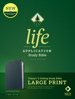 NLT Life Application Study Bible, Third Edition, Large Print - Re-vived