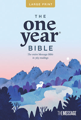One Year Bible The Message, Large Print Thinline Edition - Re-vived