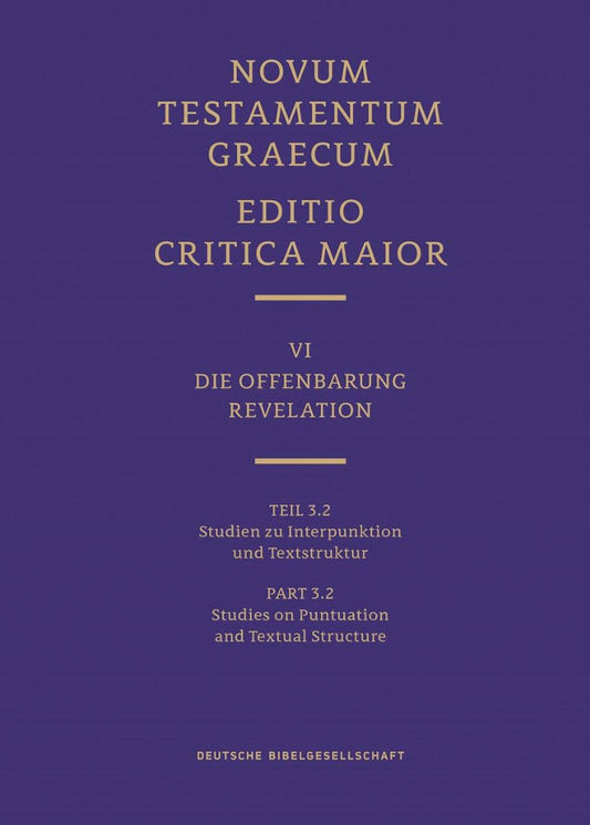 Novum Testamentum Graecum, Editio Critica Maior Vi/3.2 - Re-vived