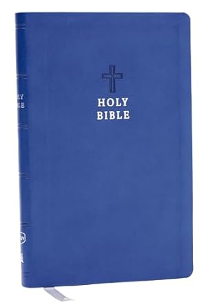 NKJV Value Ultra Thinline Bible, Blue, Red Letter - Re-vived