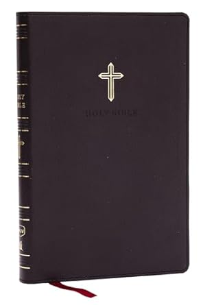 NKJV Ultra Thinline Bible, Black Leathersoft, Red Letter - Re-vived