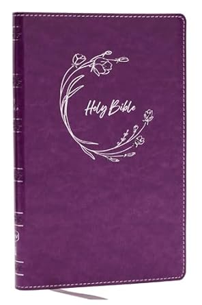 NKJV Ultra Thinline Bible, Purple Leathersoft, Red Letter - Re-vived