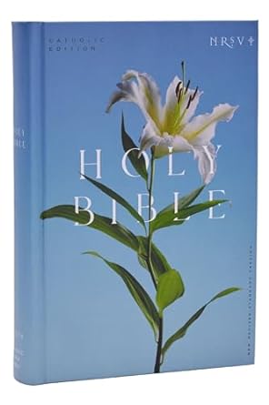 NRSV Catholic Edition Bible, Easter Lily Hardcover - Re-vived