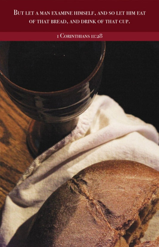 Communion Bulletin: Examine (Package of 100) - Re-vived