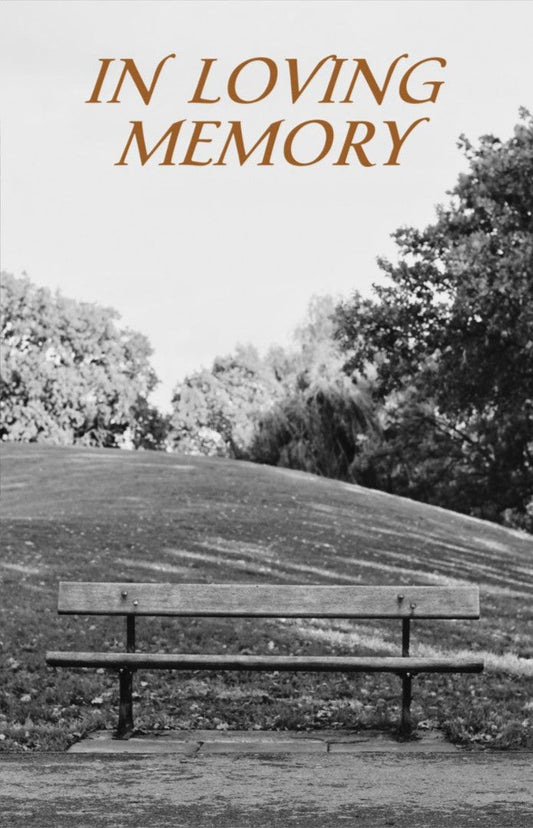 Funeral Bulletin: In Loving Memory (Pack of 100) - Re-vived