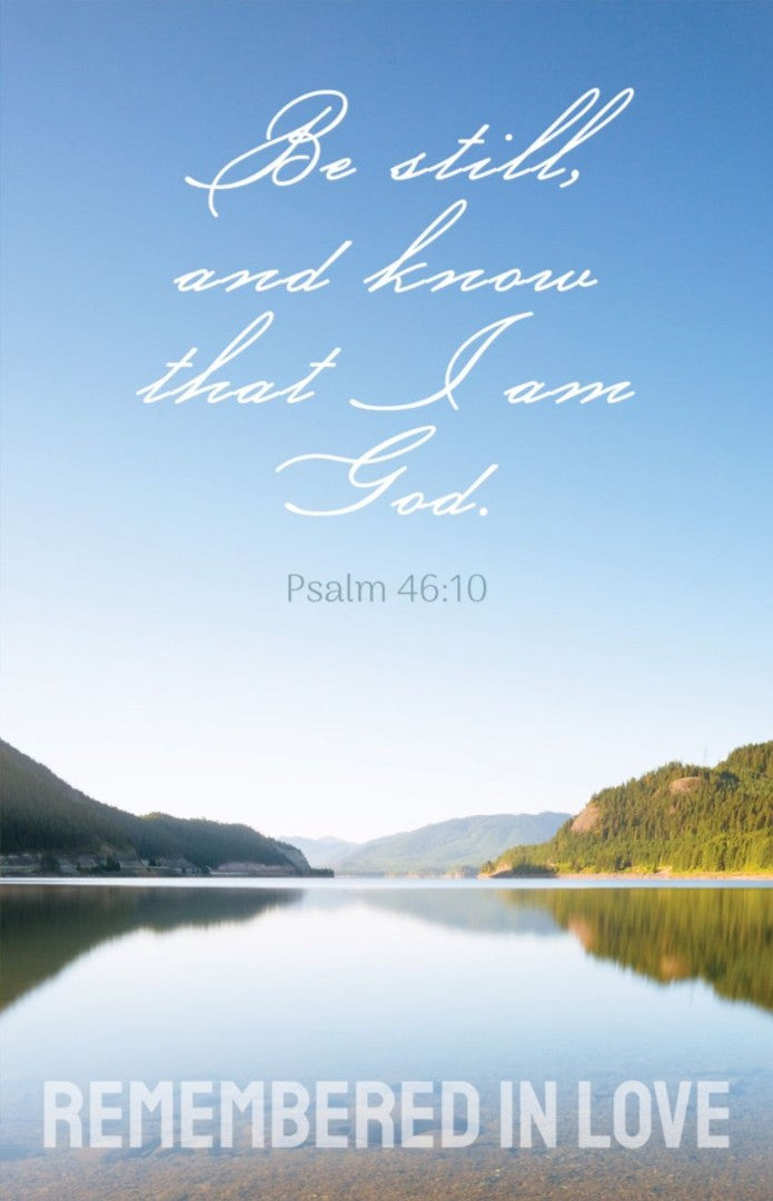 Funeral Bulletin: Remembered in Love (Pack of 100) - Re-vived