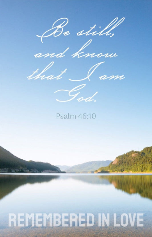 Funeral Bulletin: Remembered in Love (Pack of 100) - Re-vived