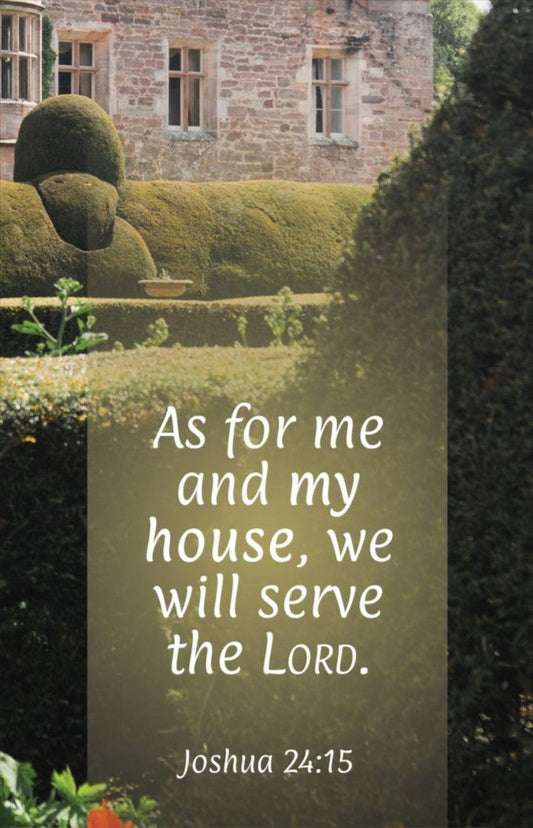General Worship Bulletin: As For Me (Package Of 100) - Re-vived