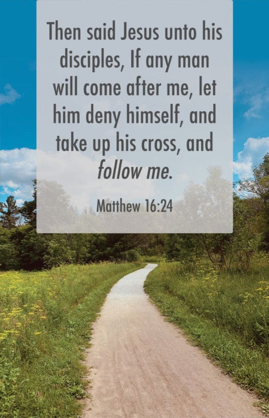 General Worship Bulletin: Follow Me (Package Of 100) - Re-vived