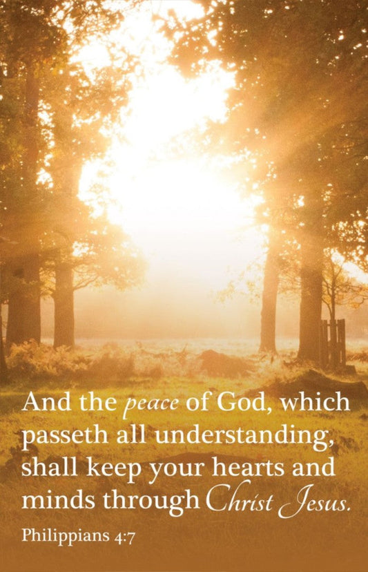 General Worship Bulletin: The Peace of God (Package of 100) - Re-vived