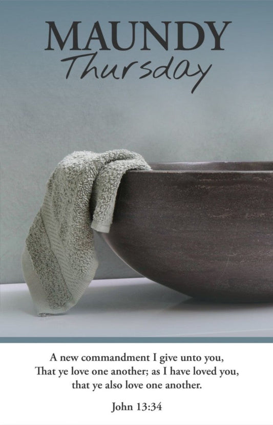 Maundy Thursday Bulletin: Love One Another (Package of 100) - Re-vived