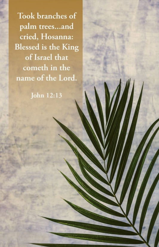 Palm Sunday Bulletin: In The Name of the Lord (Pack of 100) - Re-vived